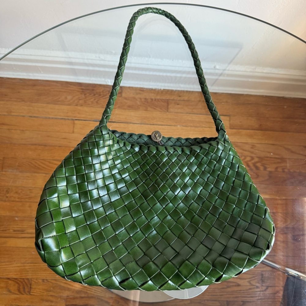 100% woven leather handmade bag